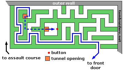 Croft Manor Hedge Maze Map